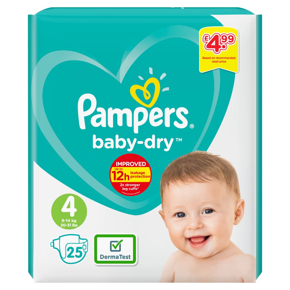 pampers x2 4 pomarańczowe 39.99