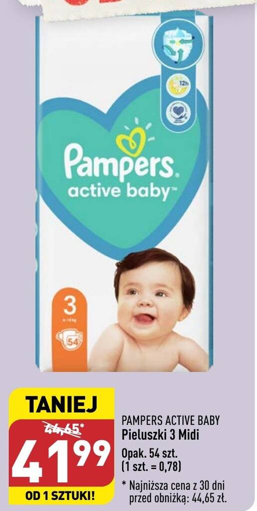 pampers oznakowanie