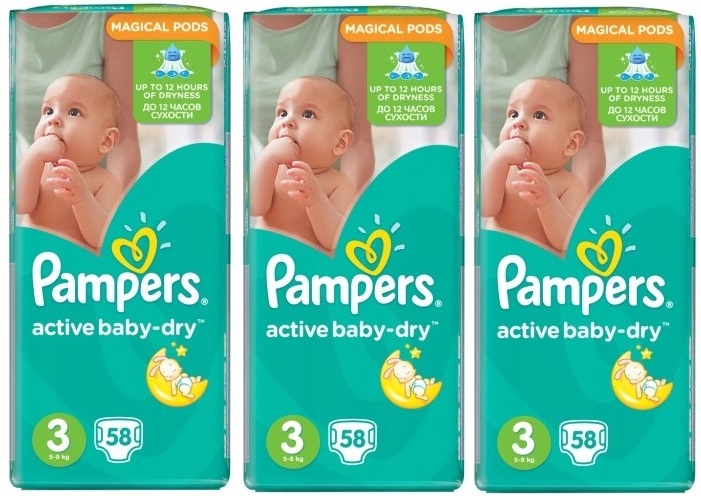 pampers 3 208 ks