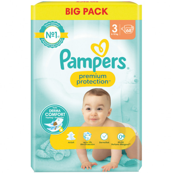 pampers premium care pieluchy jednorazowe rozmiar 3 midi 60 szt