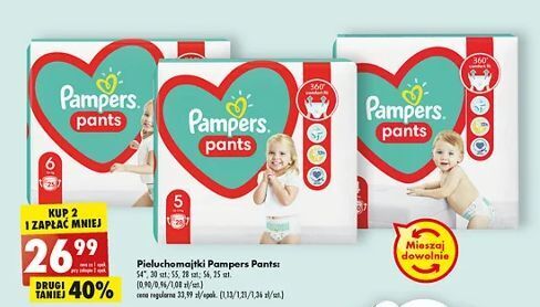 promocje na pampers 4 pieluchomajtki