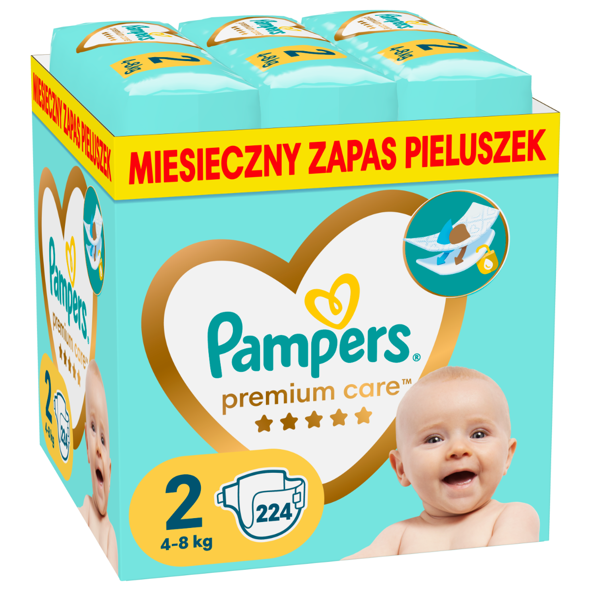 miesięczny boks pieluszek pampers