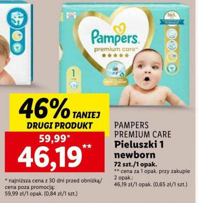 pampers aqua pure chusteczki nawilżające 14x