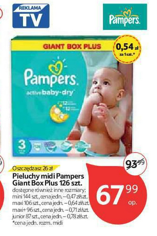 pampers szerokie pieluchowanie