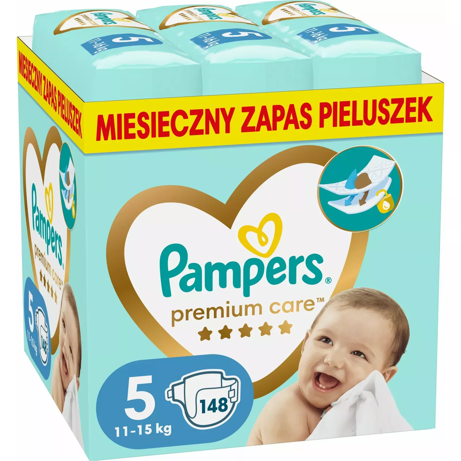 pampers pomaranczowe