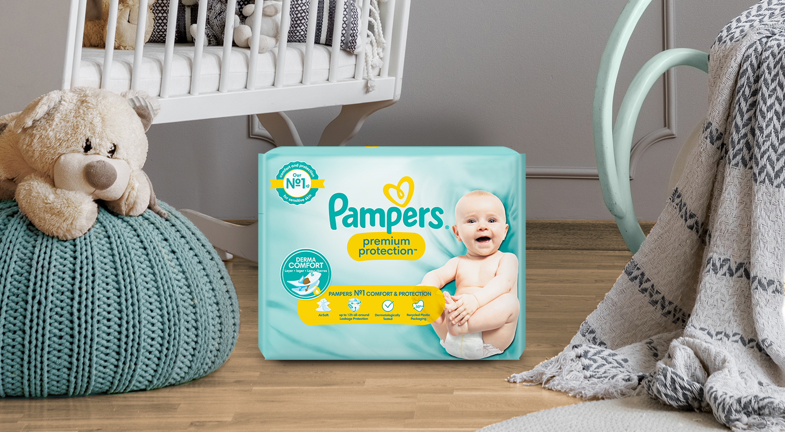 pampers pieluszki 2 new baby dry mini 3-6kg